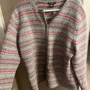 Vintage Eddie Bauer XXL Lamb’s Wool Button Up Sweater